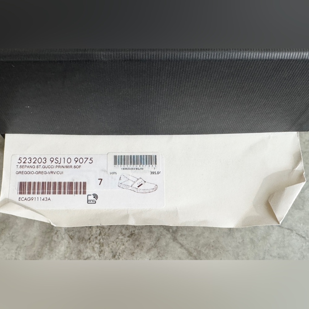 GUCCI Espadrilles Beige/ Cream Canvas With Web & Logo Leather Trim  7  / 7.5 US - Picture 13 of 13